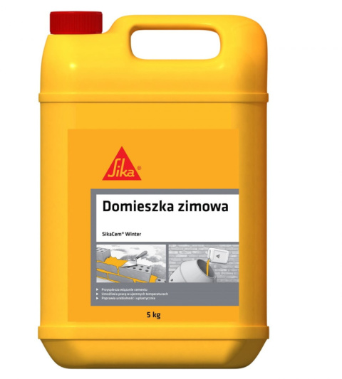 DOMIESZKA PRZYŚPIESZAJĄCA WIĄZANIE - PRZECIWMROZOWA SIKACEM WINTER 5 kg. DOMIESZKA PRZYŚPIESZAJĄCA WIĄZANIE - PRZECIWMROZOWA SIKACEM WINTER 5 kg.