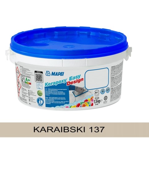 MAPEI FUGA EPOKSYDOWA KERAPOXY EASY DESIGN 137 KARAIBSKI 1,5 kg.