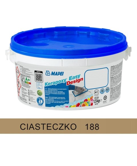 MAPEI FUGA EPOKSYDOWA KERAPOXY EASY DESIGN 188 CIASTECZKO 1,5 kg.