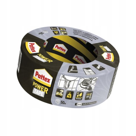 PATTEX POWER TAPE TAŚMA NAPRAWCZA SREBRNA 50 M