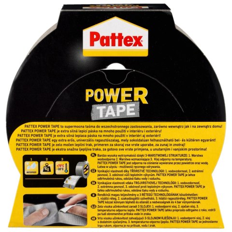 PATTEX POWER TAPE TAŚMA NAPRAWCZA SZARA 48 mm x 25 m PATTEX POWER TAPE TAŚMA NAPRAWCZA SZARA 48 mm x 25 m