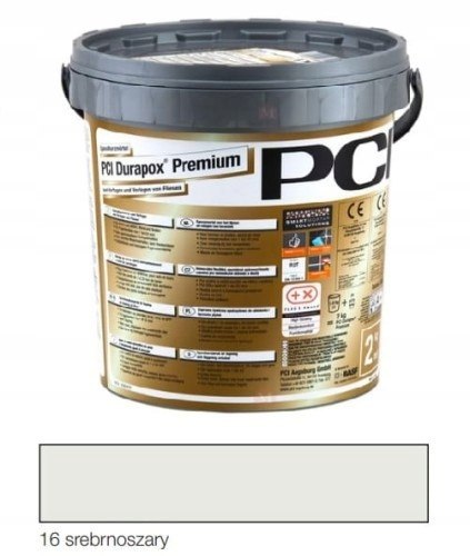 PCI FUGA EPOKSYDOWA DURAPOX PREMIUM 16 SILVER GREY (SREBRNOSZARA) 2 kg.