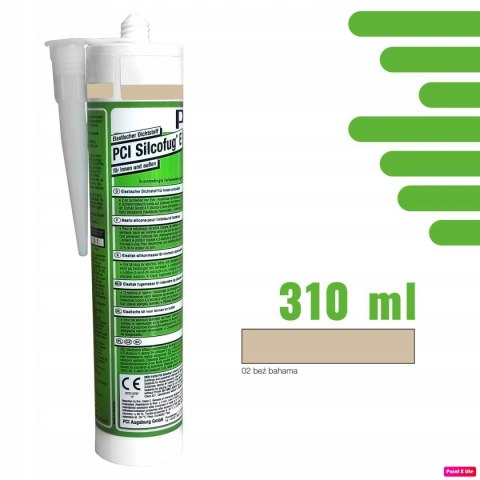 PCI SILCOFUG E 02 BAHAMA BEŻ SILIKON SANITARNY 310 ML.