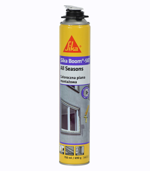SIKA SIKABOOM 587 PISTOLETOWA CAŁOROCZNA PIANKA MONTAŻOWA 750 ML. SIKA SIKABOOM 587 PISTOLETOWA CAŁOROCZNA PIANKA MONTAŻOWA 750 ML.