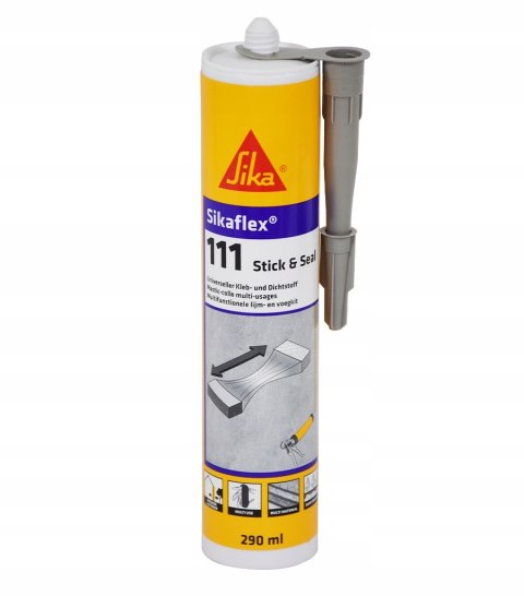 SIKA SIKAFLEX 111 STICK&SEAL BETONOWO SZARY 290 ml.