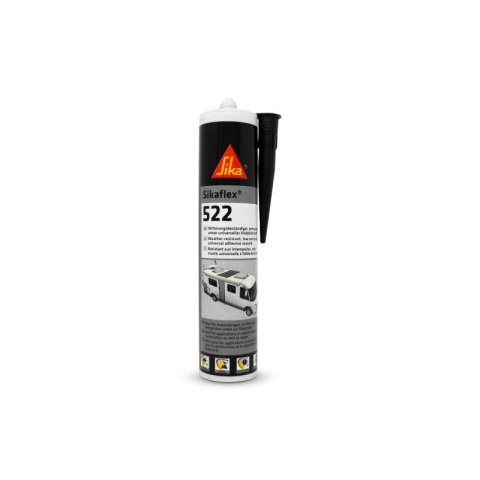 SIKA SIKAFLEX 522 CZARNY KLEJ USZCZELNIACZ ODPORNY NA UV I PLEŚNIE 300 ml.