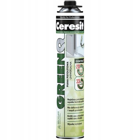CERESIT PIANA MONTAŻOWA PISTOLETOWA GREENQ 750 ML.