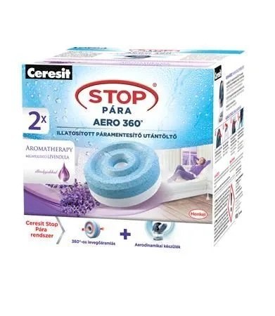 CERESIT POCHŁANIACZ STOP WILGOCI AERO LAWENDOWE 2X450 g. CERESIT POCHŁANIACZ STOP WILGOCI AERO LAWENDOWE 2X450 g.