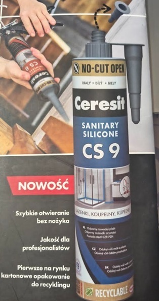 CERESIT SILIKON SANITARNY CS9 BIAŁY 280ml