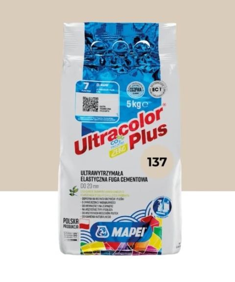MAPEI FUGA CEMENTOWA ULTRACOLOR PLUS 137 KARAIBSKI 5 KG