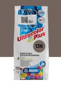 MAPEI FUGA CEMENTOWA ULTRACOLOR PLUS 136 BRUNATNY 2 KG