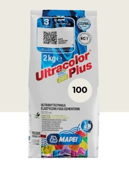 MAPEI FUGA CEMENTOWA ULTRACOLOR PLUS 100 BIAŁA 2 KG