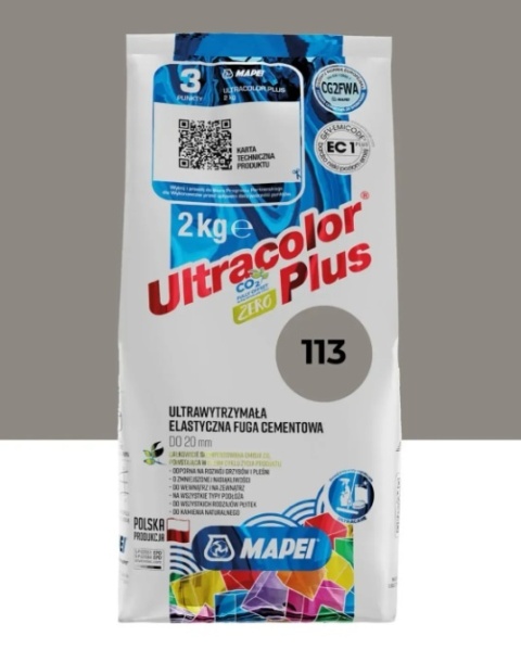 MAPEI FUGA ULTRACOLOR PLUS 113 SZARA 2KG