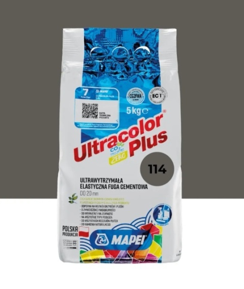 MAPEI FUGA ULTRACOLOR PLUS 114 ANTRACYT 5kg