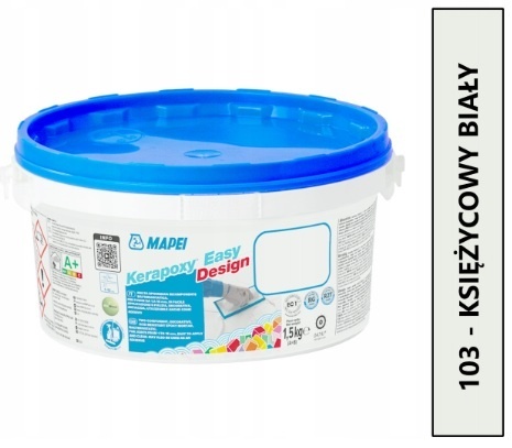 MAPEI KERAPOXY EASY DESIGN 103 KSIĘŻYCOWY BIAŁY FUGA EPOKSYDOWA 1,5 kg