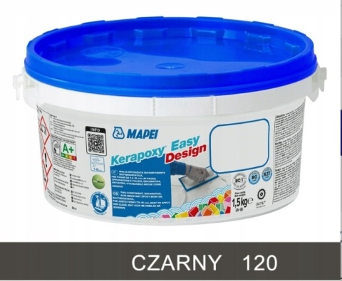 MAPEI KERAPOXY EASY DESIGN 120 CZARNY FUGA EPOKSYDOWA 1,5 kg