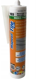 MAPEI MAPESIL TILE MATT MATOWY SILIKON 103 KSIĘŻYCOWY BIAŁY 300ml