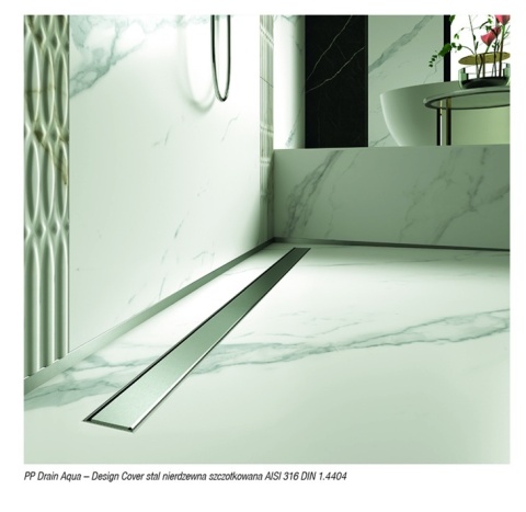 MAPEI PP DRAIN AQUA 70cm - KORPUS Z SYFONEM OBRACANYM O 360°