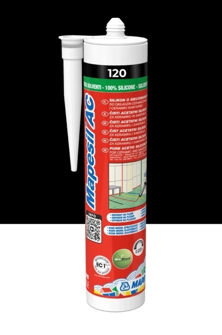 MAPEI SILIKON MAPESIL AC 120 CZARNY 310 ml.