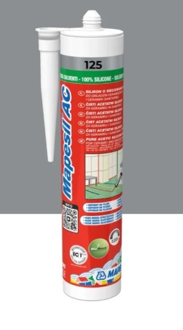 MAPEI SILIKON SANITARNY MAPESIL AC 125 ZAMKOWY SZARY 310 ml