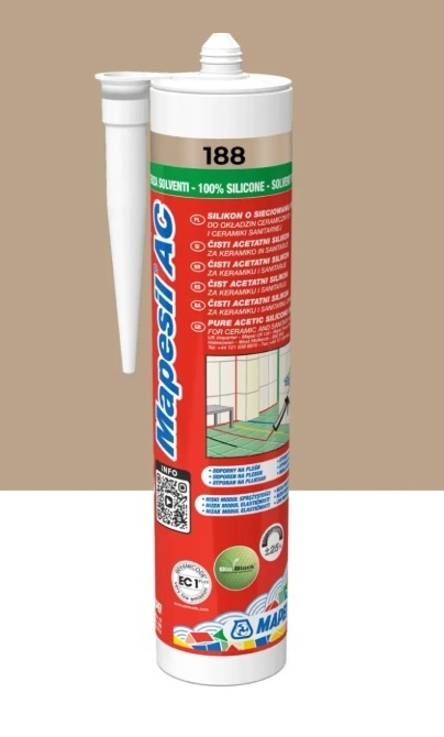 MAPEI SILIKON SANITARNY MAPESIL AC 188 CIASTECZKO 310 ml