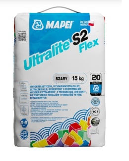 MAPEI ULTRALITE S2 FLEX KLEJ ODKSZTAŁCALNY SZARY 15 KG.