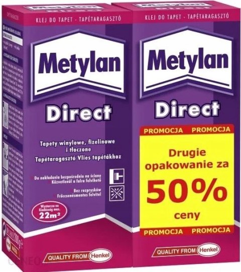 METYLAN DIRECT HENKEL KLEJ DO TAPET 2 x 200 g