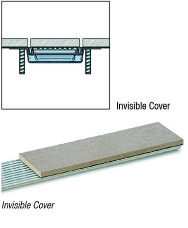 POKRYWA INVISIBLE COVER 70 CM ALUMINIMUM NATURALNE 22131
