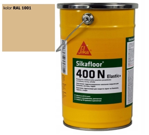 SIKA POWŁOKA POLIURETANOWA SIKAFLOOR 400N ELASTIC RAL 1001 BEŻOWA 6 kg