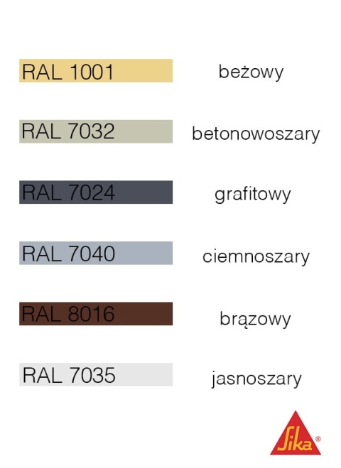 SIKA POWŁOKA POLIURETANOWA SIKAFLOOR 400N ELASTIC RAL 7024 GRAFIT 6KG