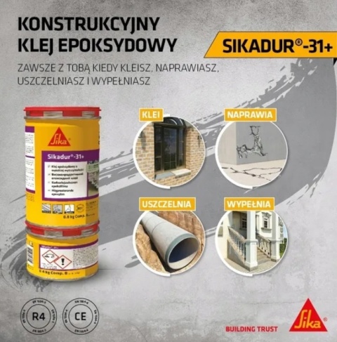 SIKA SIKADUR 31+ KLEJ EPOKSYDOWY DO BETONU I NAPRAW 30 kg