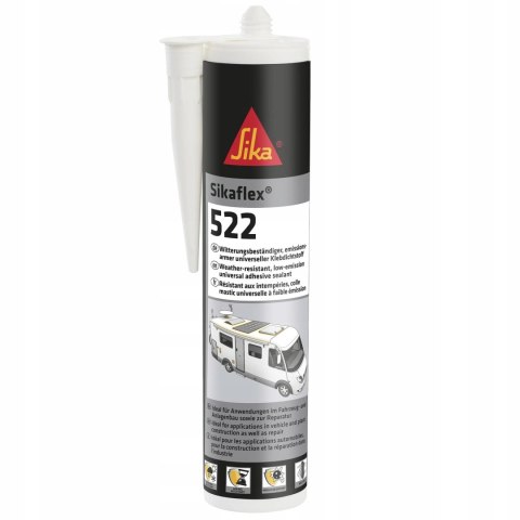 SIKA SIKAFLEX 522 CZARNY KLEJ USZCZELNIACZ ODPORNY NA UV I PLEŚNIE 300 ml
