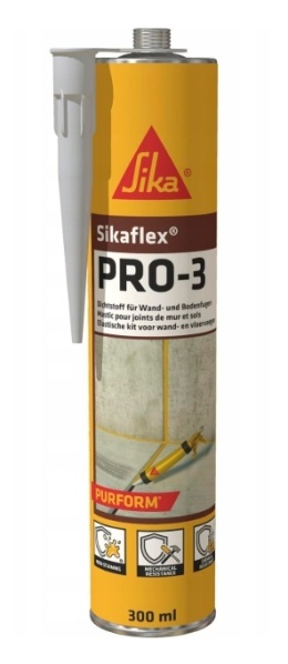 SIKA SIKAFLEX PRO-3 PURFORM SZARY 300ml. USZCZELNIACZ KLEJ POLIURETANOWY