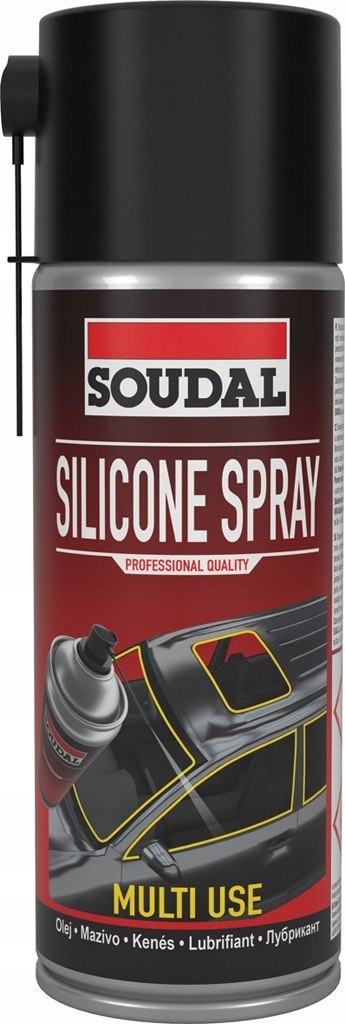 SOUDAL PREPARAT SMARUJĄCO-ZABEZPIECZAJĄCY SILICONE SPRAY 400 ML.