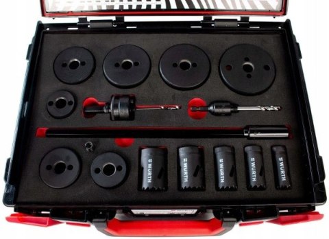 WURTH ZESTAW PIŁ CYLINDRYCZNYCH ZEBRA 19-76 mm 16 elem.